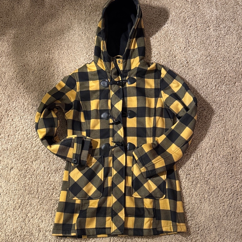 Big Chill Mustard and Black Plaid Jacket